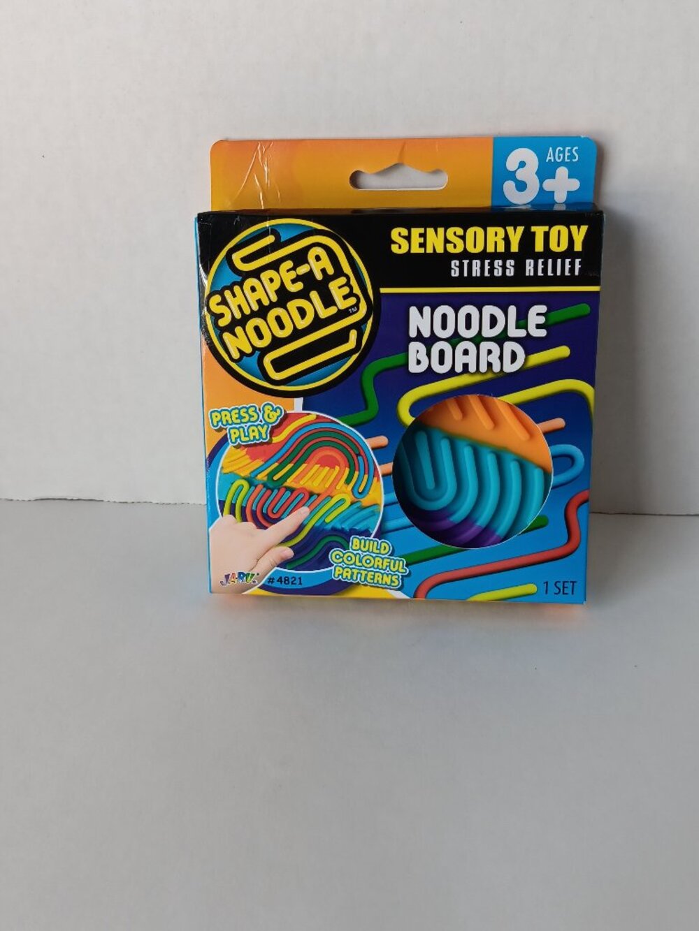 JA-RU Shape-A Noodle Tactile Sensory Toy Stress Relief Board Set #4821